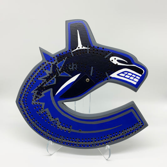 Vancouver Canucks Cribbage Board