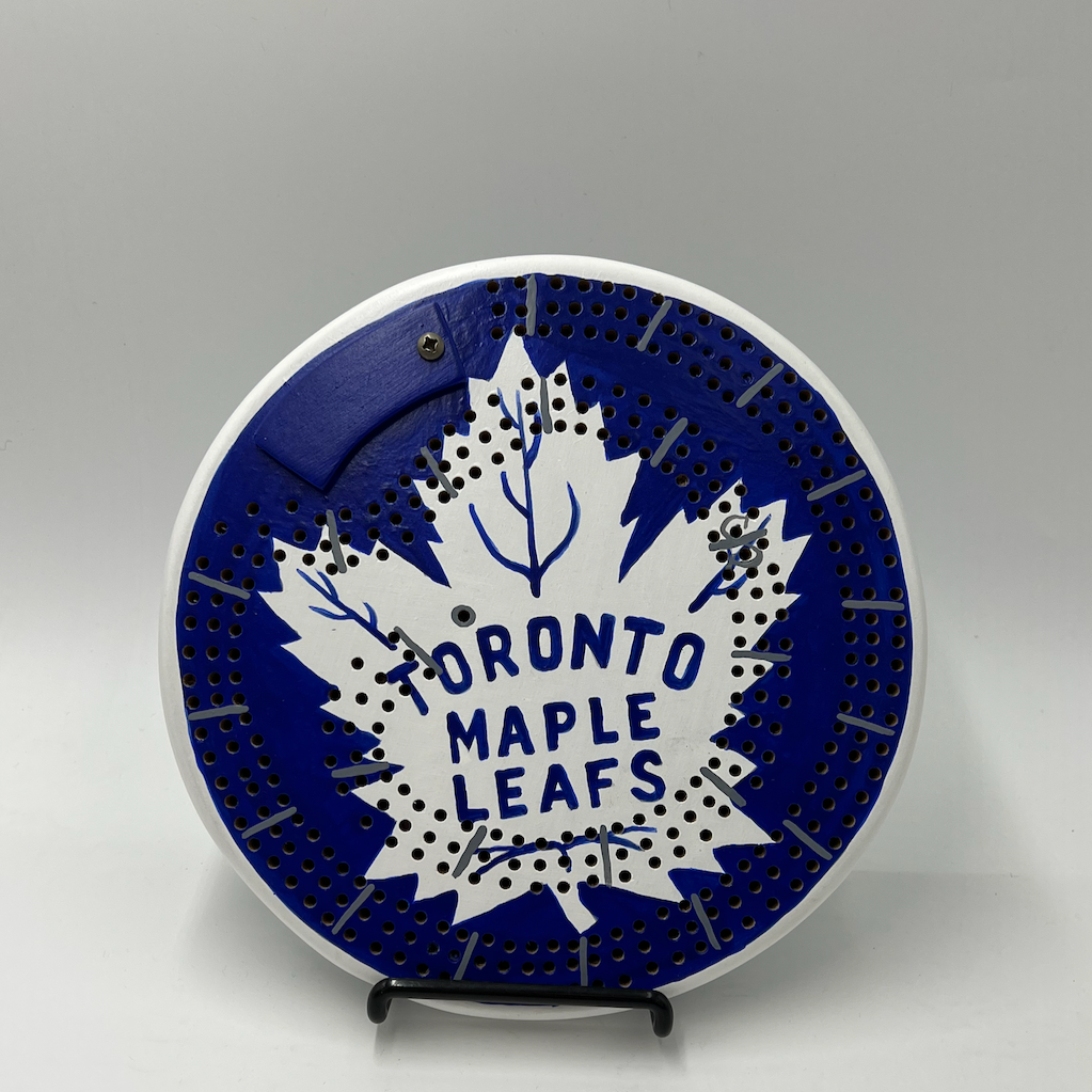 Toronto Maple Leafs Cribbage Board