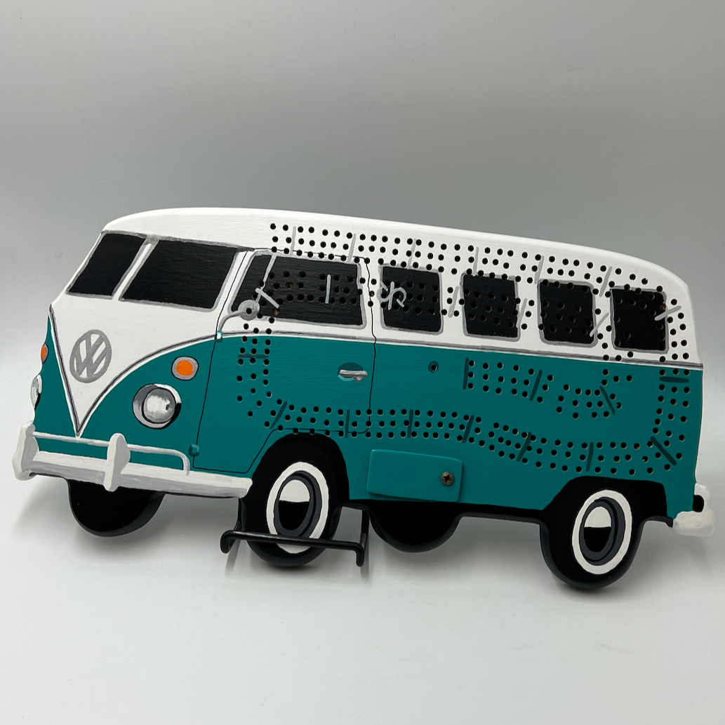 VW Van Cribbage Board