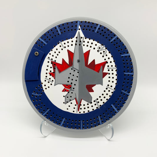 Winnipeg Jets Cribbage Board
