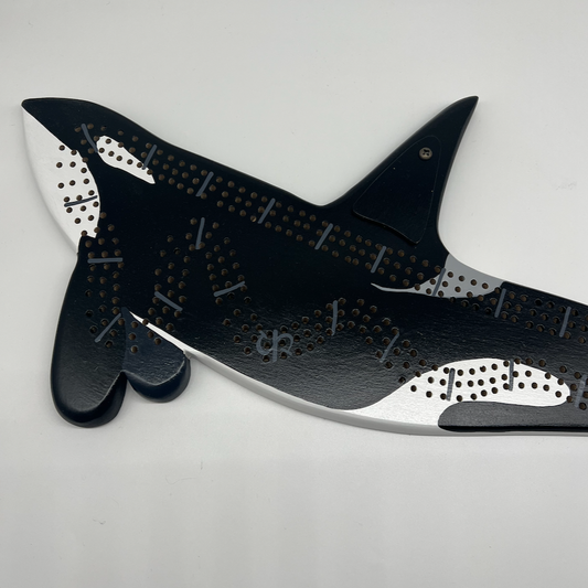 Orca Whale Cribbage Board