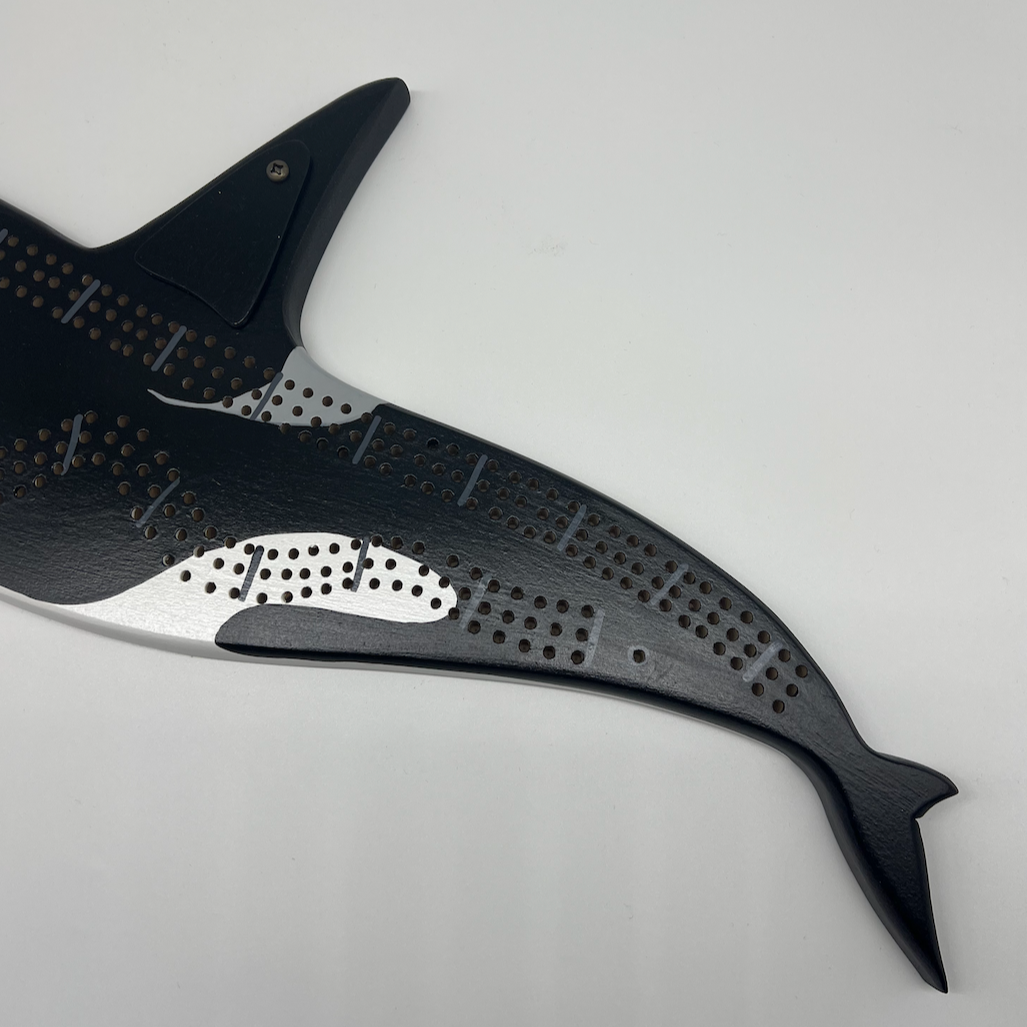 Orca Whale Cribbage Board